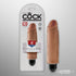 King Cock 6" Stiffy Realistic Vibrator Tan