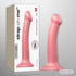 Mono Density Metallic Shine Soft Silicone Dildo Pink