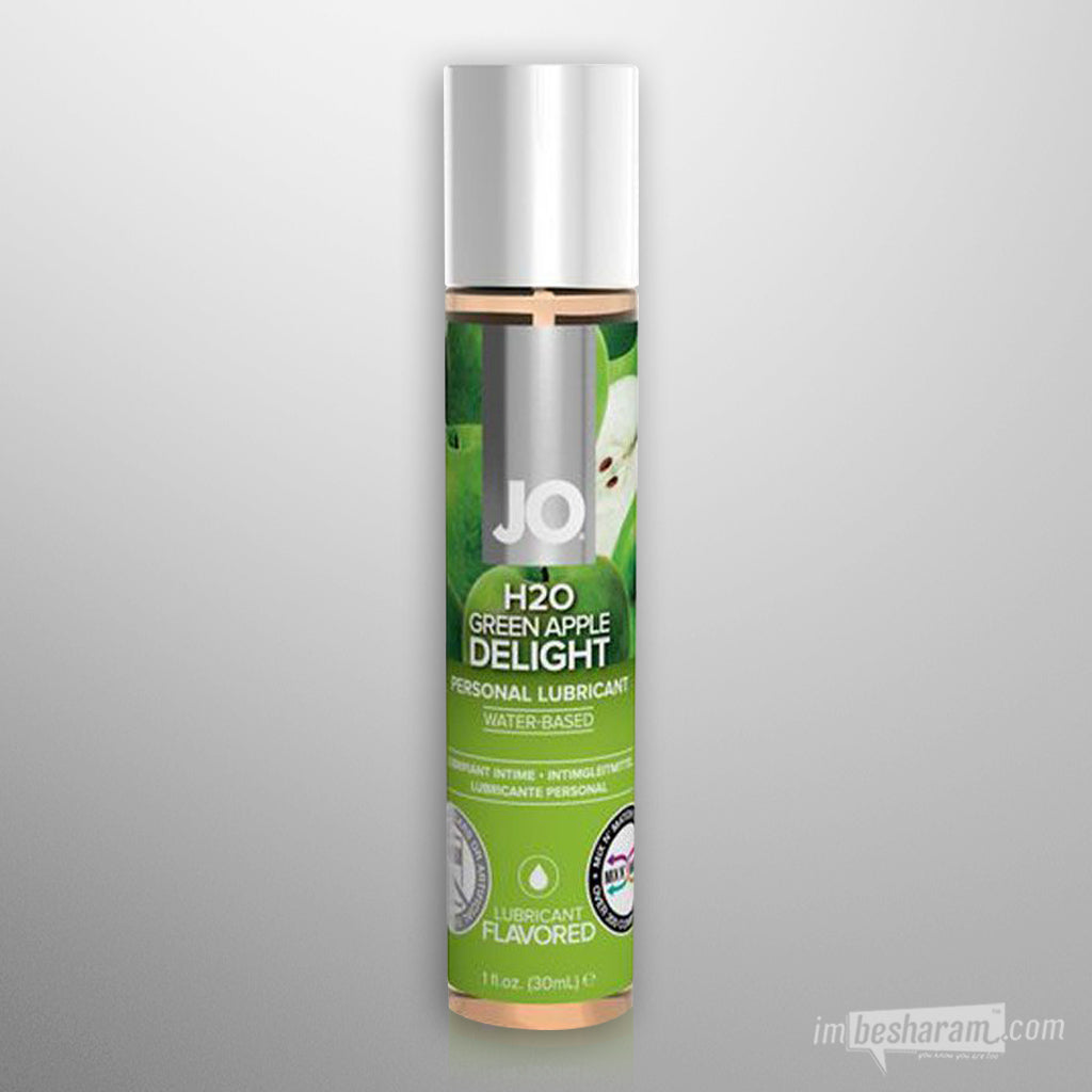 System Jo H2O (Multi) Flavored Lube - 1 oz. Green Apple Delight
