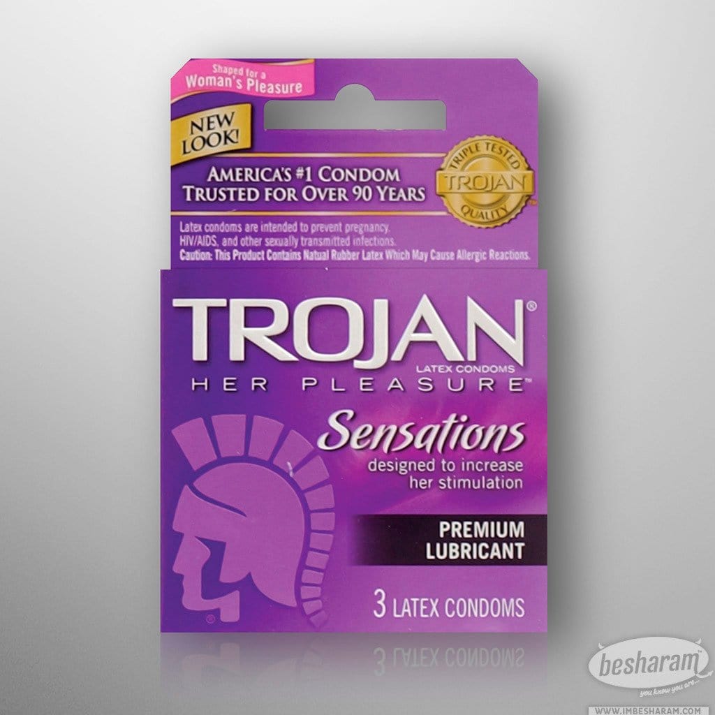 Buy Trojan Her Pleasure Condoms Sensations in India Buy Trojan Her Pleasure Condoms Sensations in India