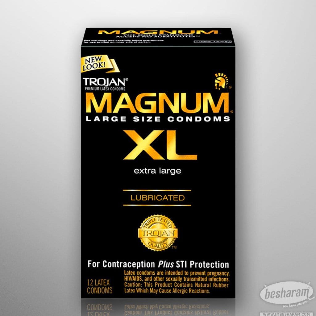Trojan Magnum Lubricated Condoms 12 XL