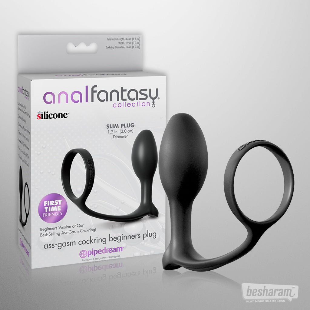 Anal Fantasy Ass-Gasm Cockring Beginners Plug Unboxed