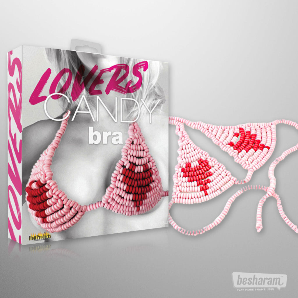 Lovers Edible Hard Heart Shaped Candy Bra Valentine's Day Lingerie Gift