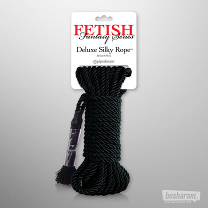 Fetish Fantasy Deluxe Silk Rope Black