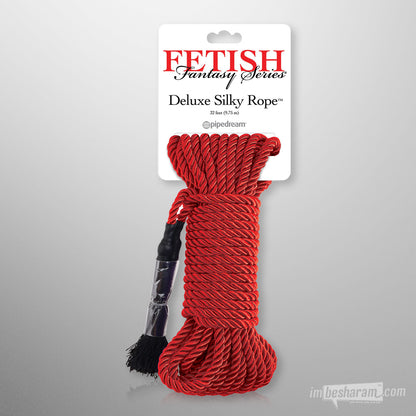 Fetish Fantasy Deluxe Silk Rope Red