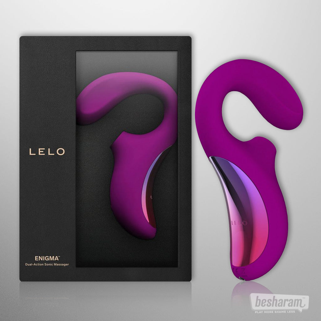 LELO Enigma Sonic Massager Unboxed Deep Rose