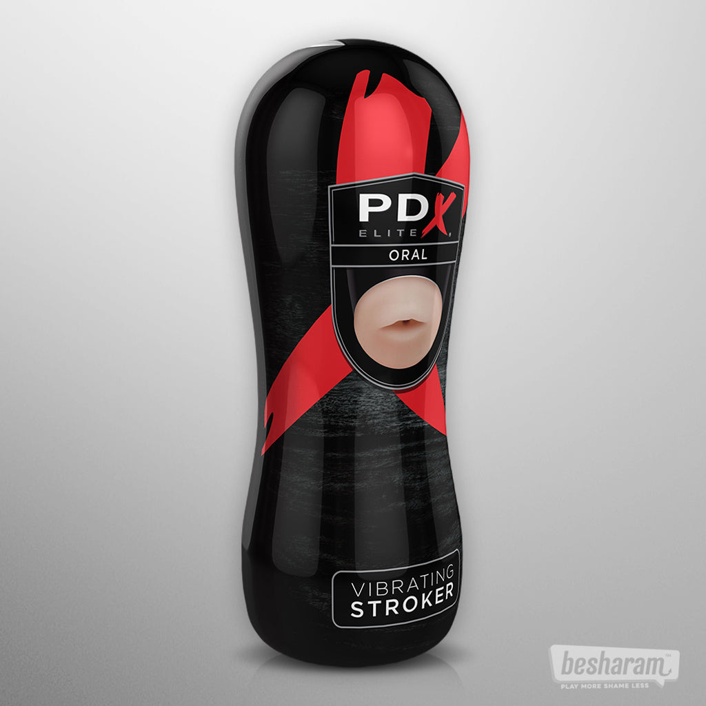 Pipedream PDX Elite Vibrating Oral Stroker