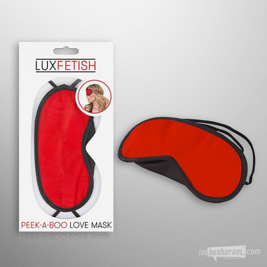 Lux Fetish Peek-A-Boo Love Mask