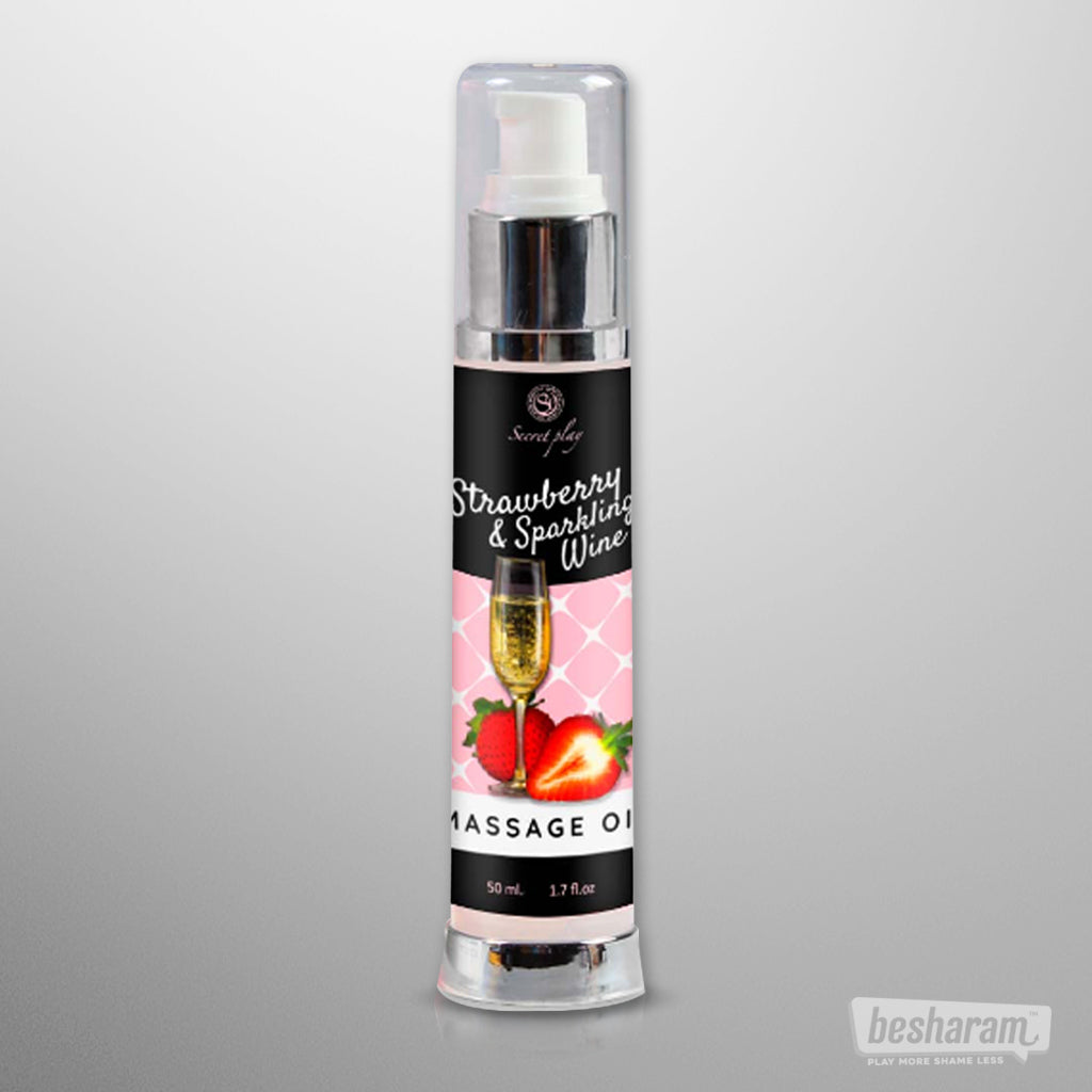 Secret Play Massage Oil Strawberry &amp; Sparkling Wine