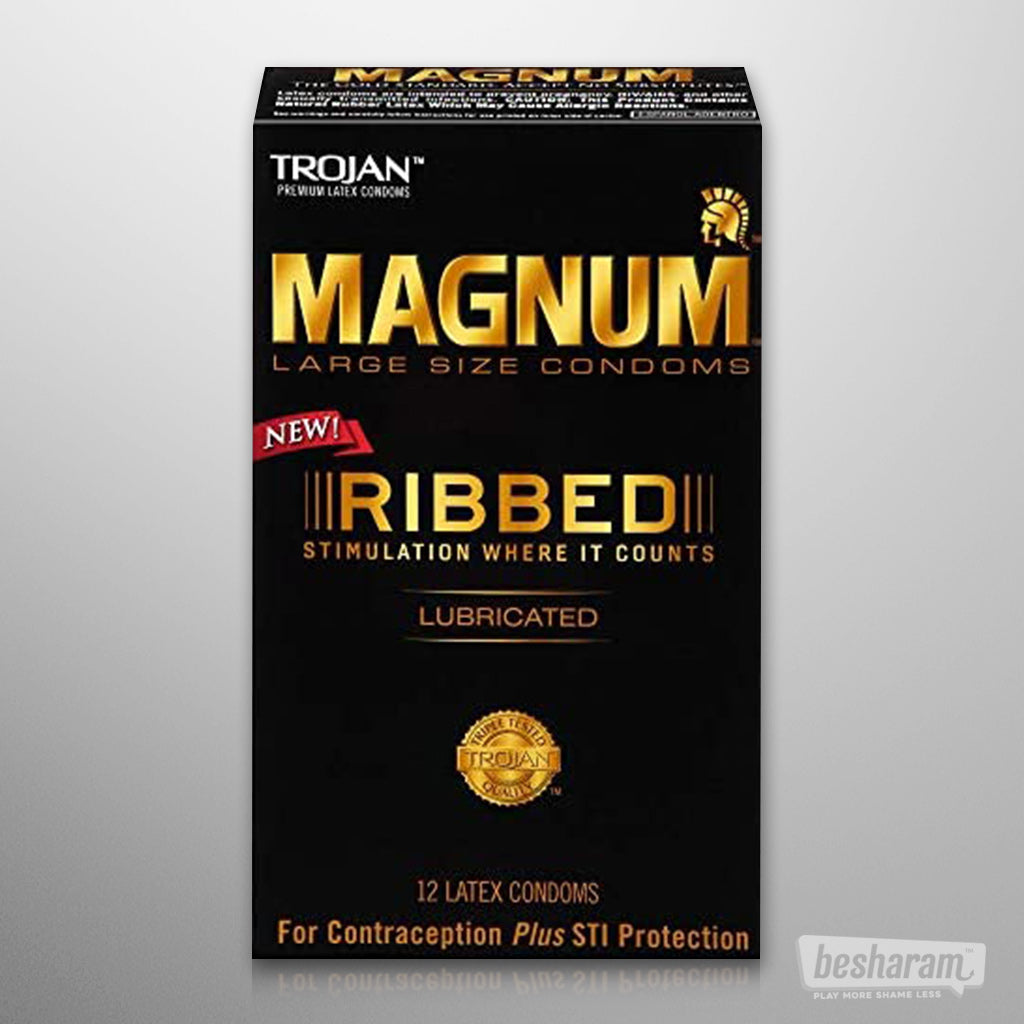 Trojan Magnum Ribbed Condoms 12