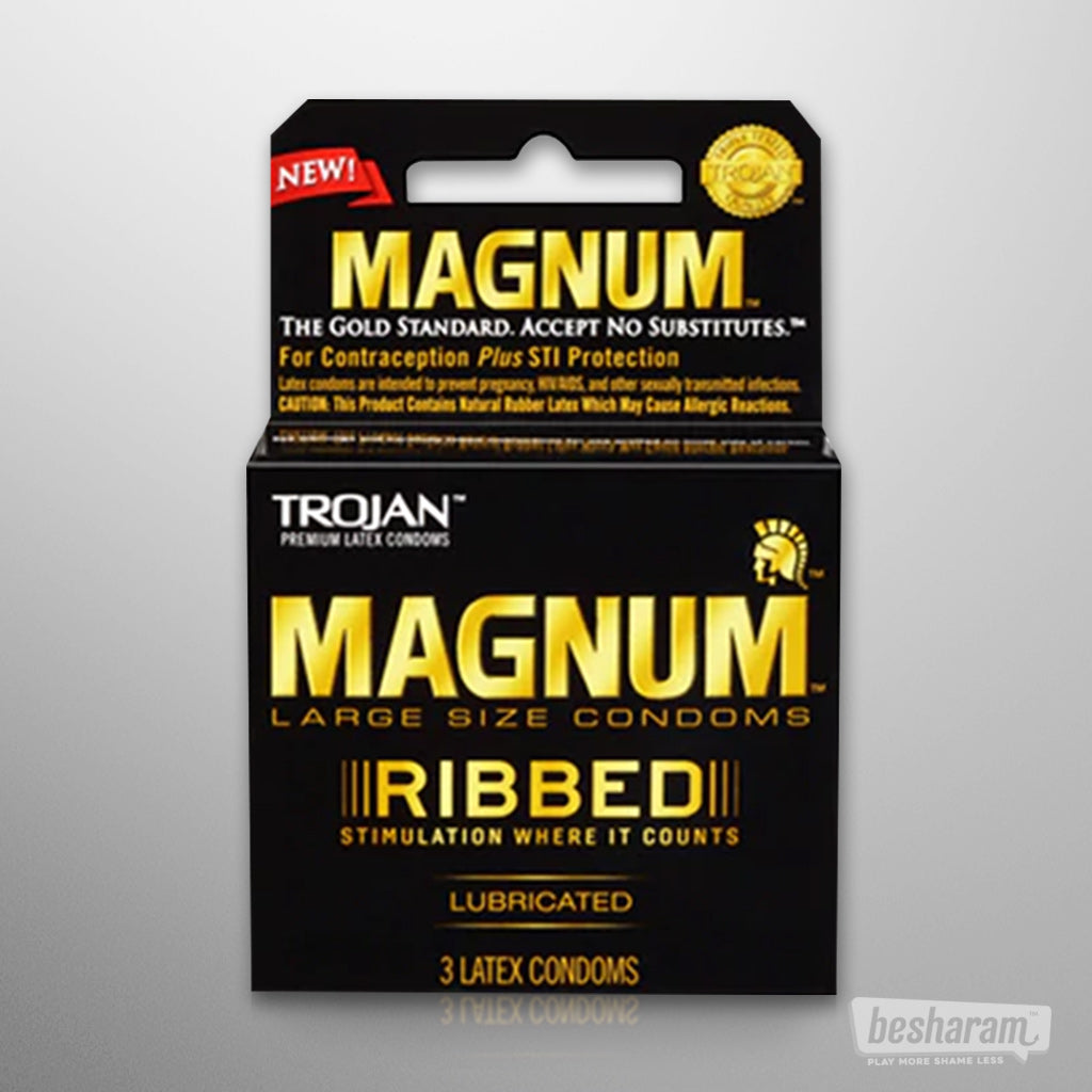 Trojan Magnum Ribbed Condoms 3