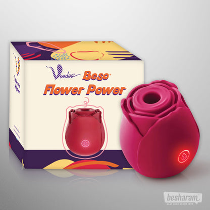 Voodoo Beso Rose Clitoral Vibrator