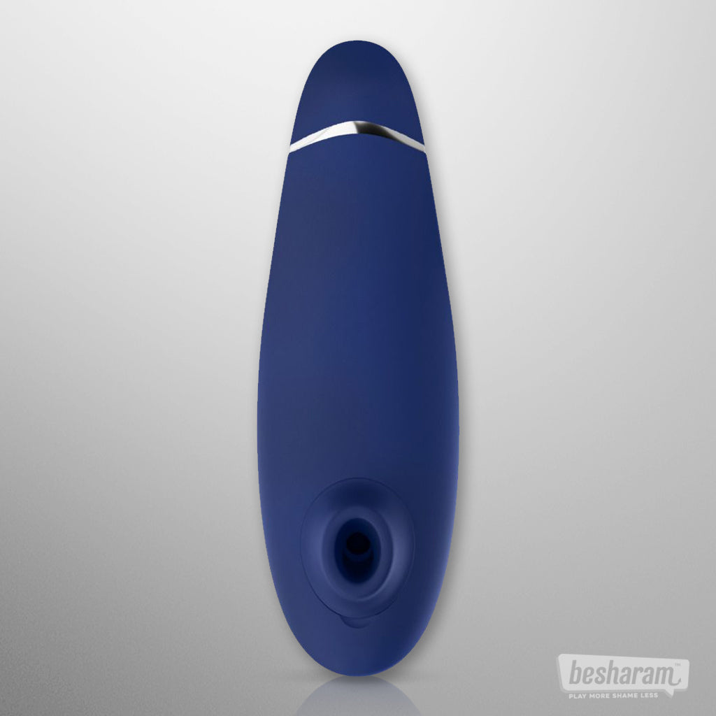 Womanizer Premium 2 Clitoral Vibrator Blueberry Front